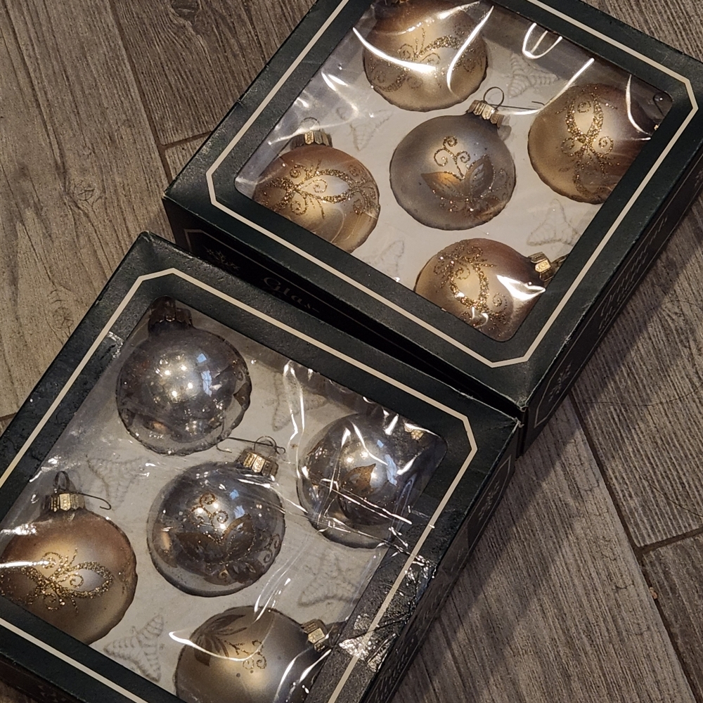 10 Vintage Austrian Glass Christmas Ornaments - Picture 10 of 10
